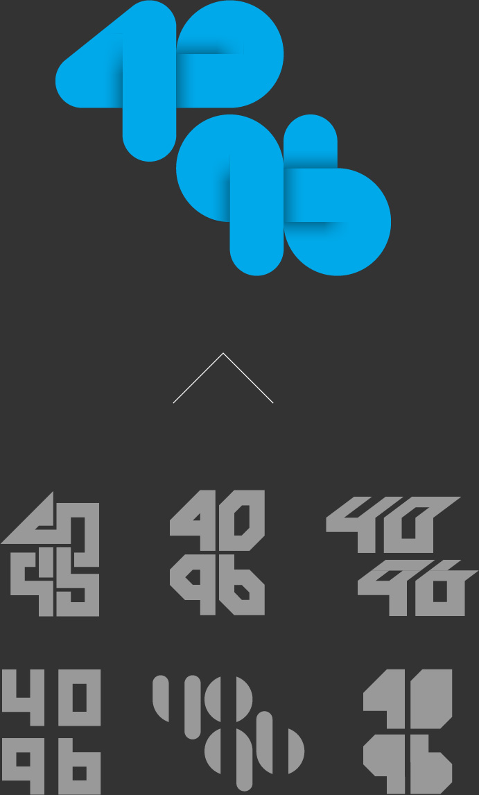 4096 typographic logo